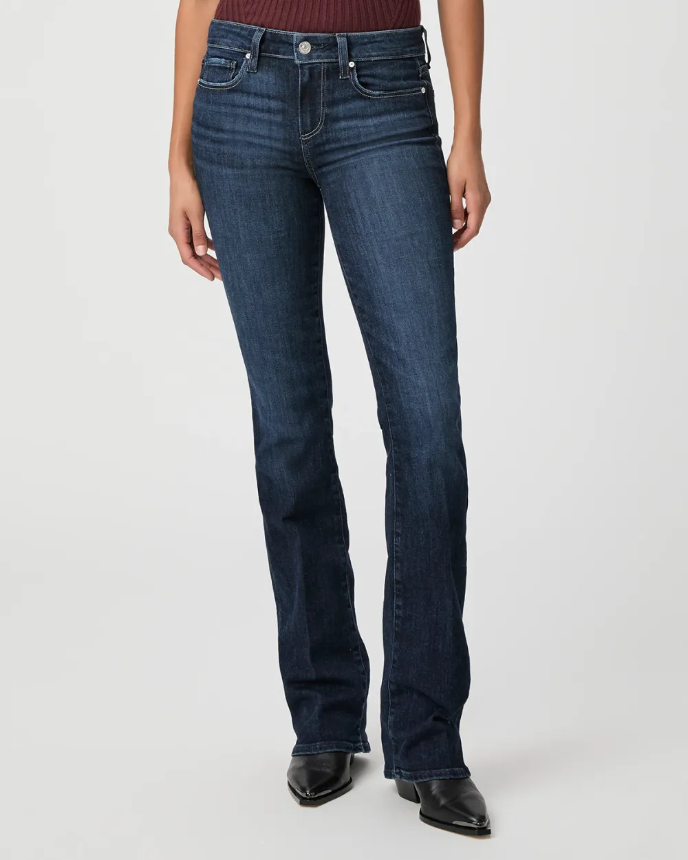Dark Wash Blue Flared Jeans
