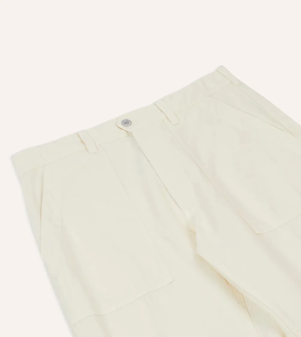 Bleach Wash Selvedge Denim Five-Pocket Jeans