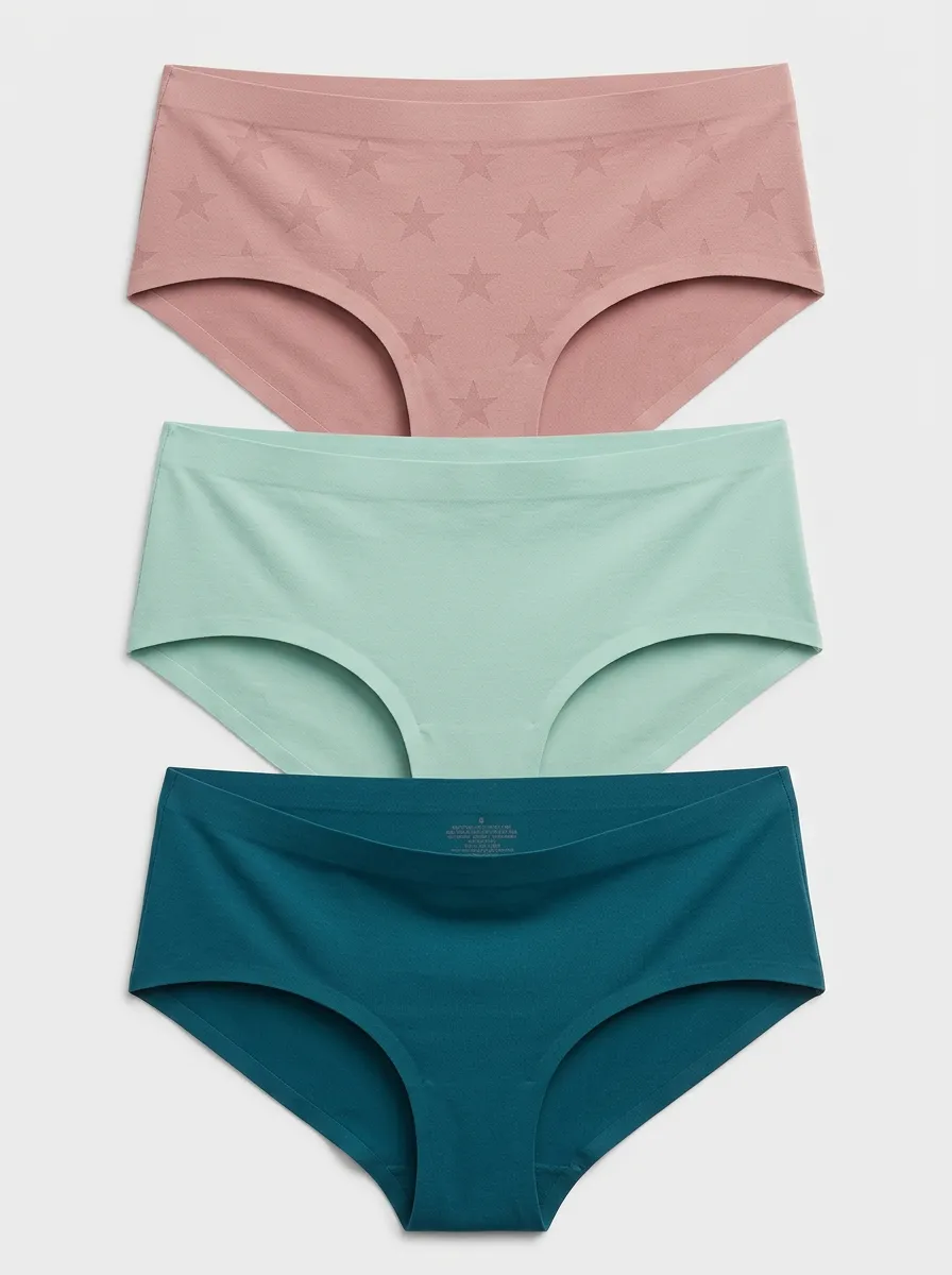 Seamless Star Women's Three-Piece Panty Set