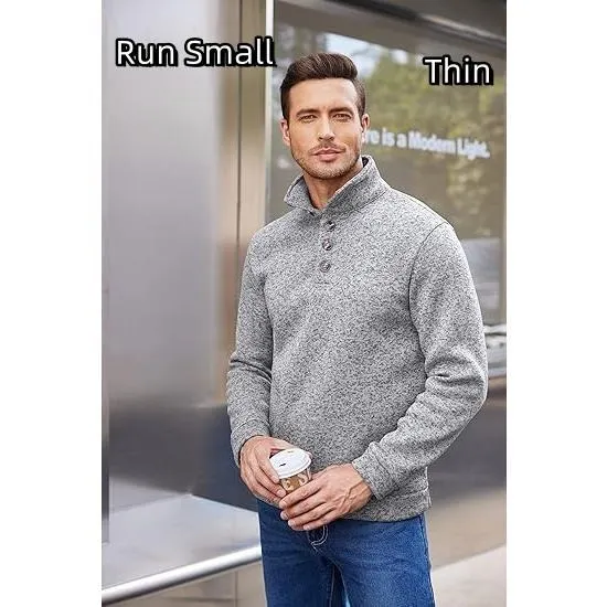 🧶 Men's Fitted Long Sleeve Pullover Sweater
