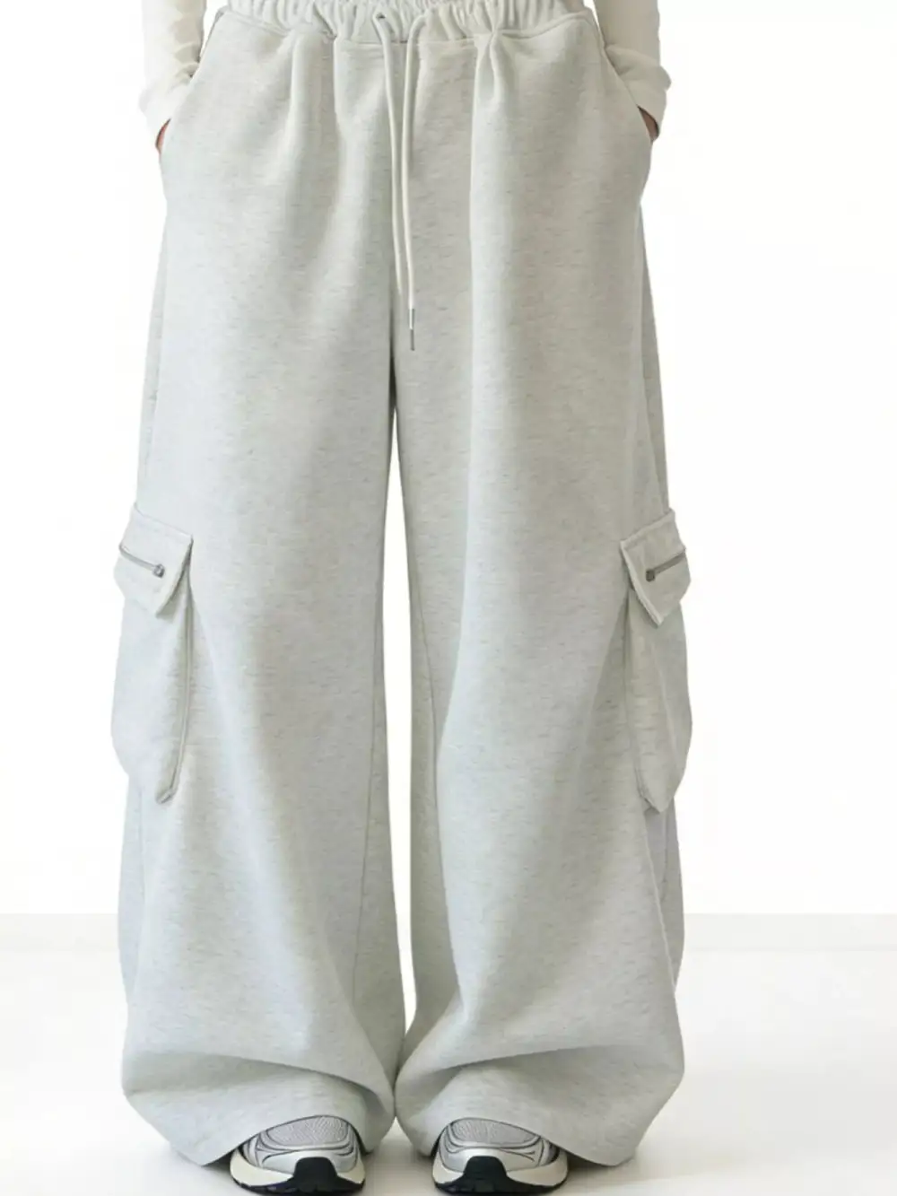 Men's Wide Leg Cargo Sweatpants
