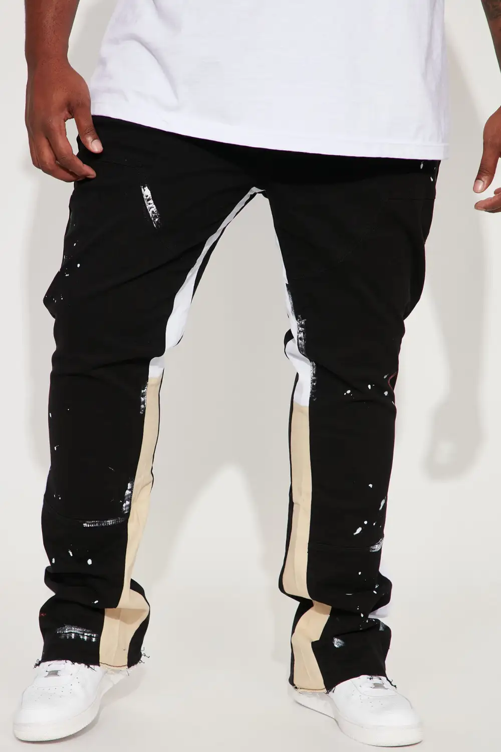 Art Graphic Slim Stacked Flared Pants