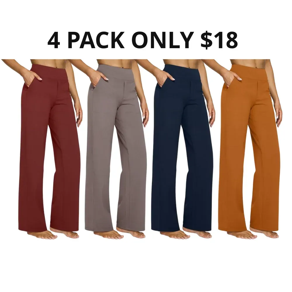 Women Wide Leg Pants with Pockets🔥8-Pack - All Colors Included, Only $24
