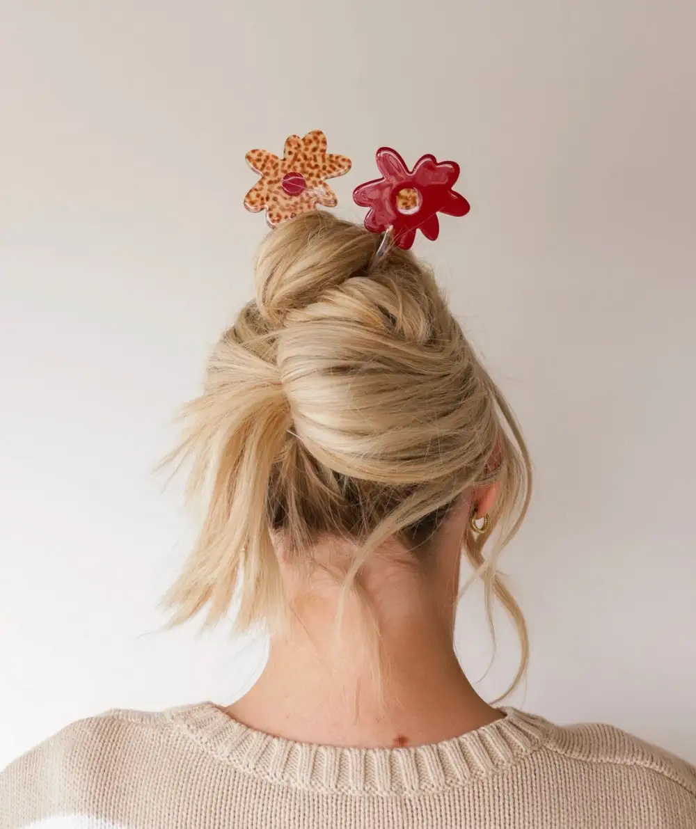 Flower French Hair Pins Hair Clip