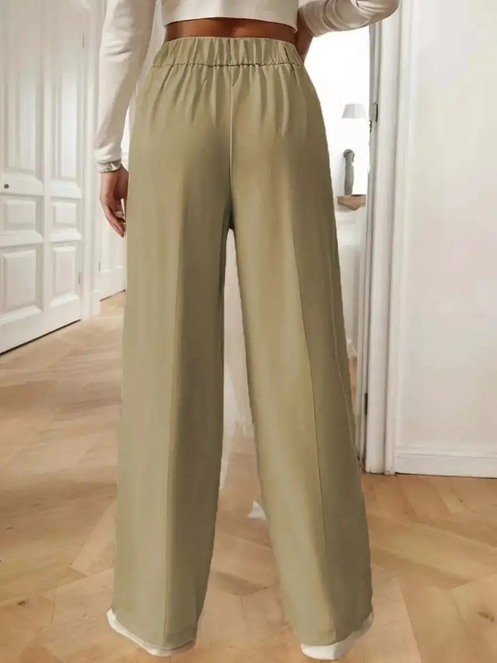 Full Size High Waisted Wide Leg Pants Plus Size