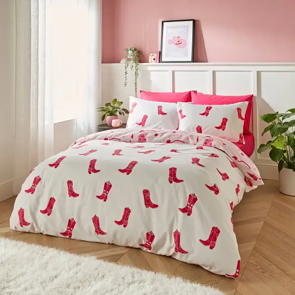 Coordinated Bedroom Printed Cotton Duvet Cover Set