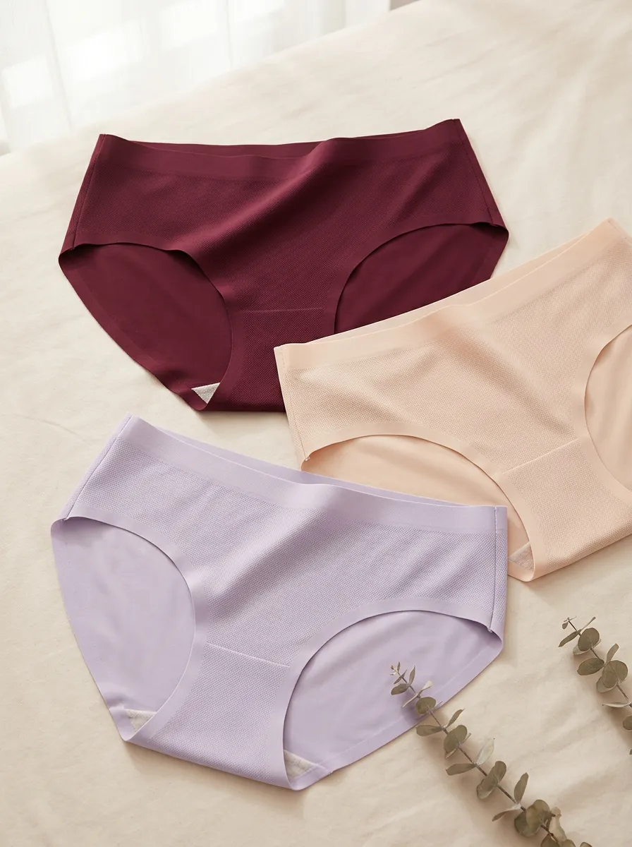 Clean-Look Three-Pack Panties