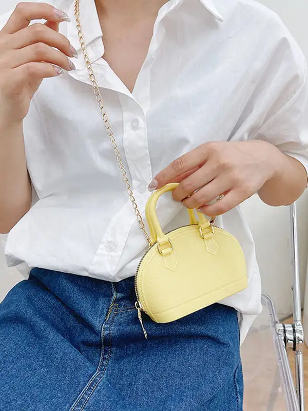 Compact Geometric Crossbody Bag