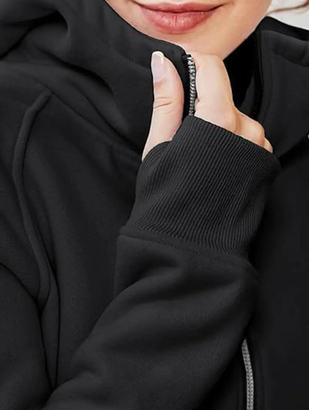 Hooded Short Fleece Sweatshirt Shorts