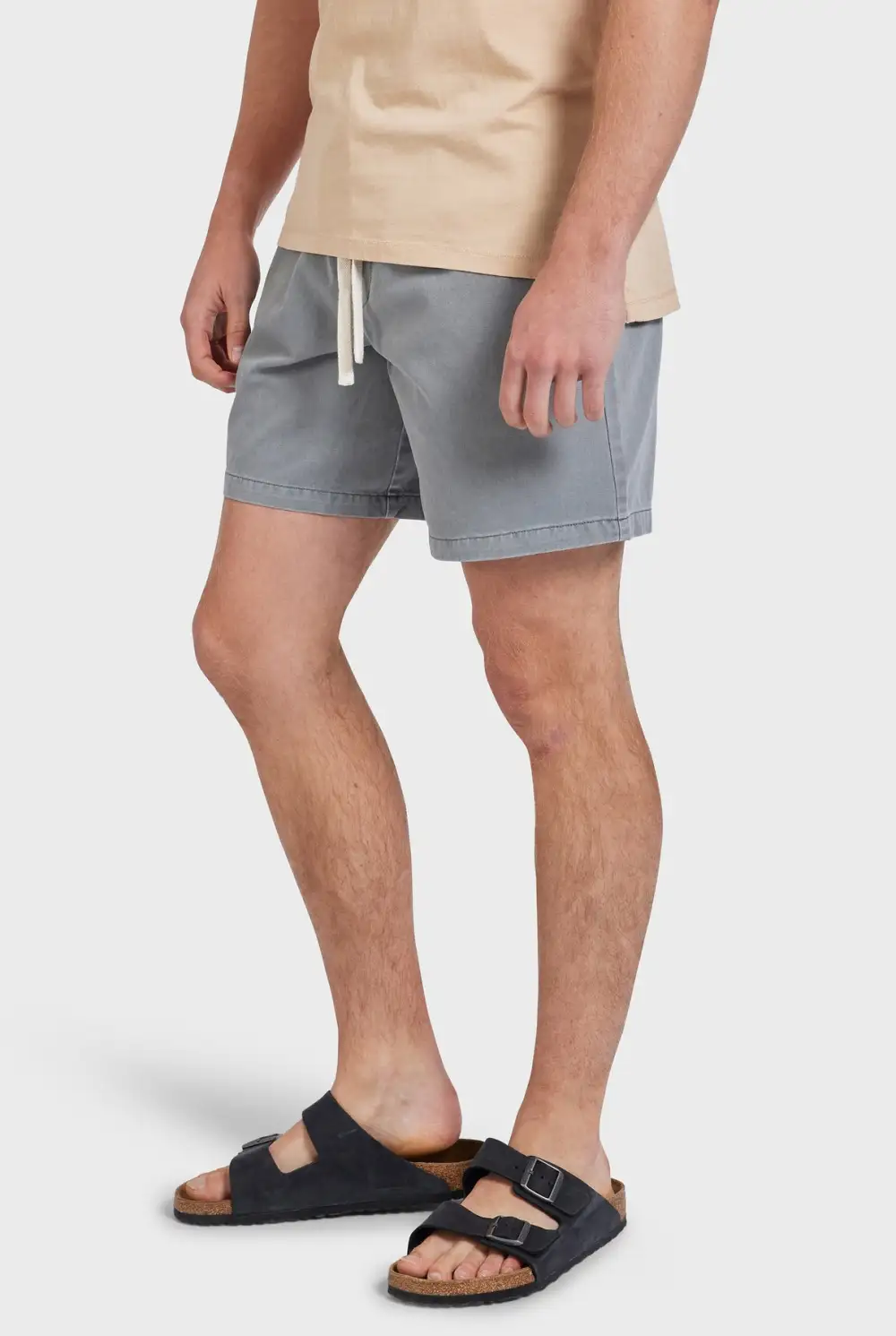 Gray Garment Dyed Shorts