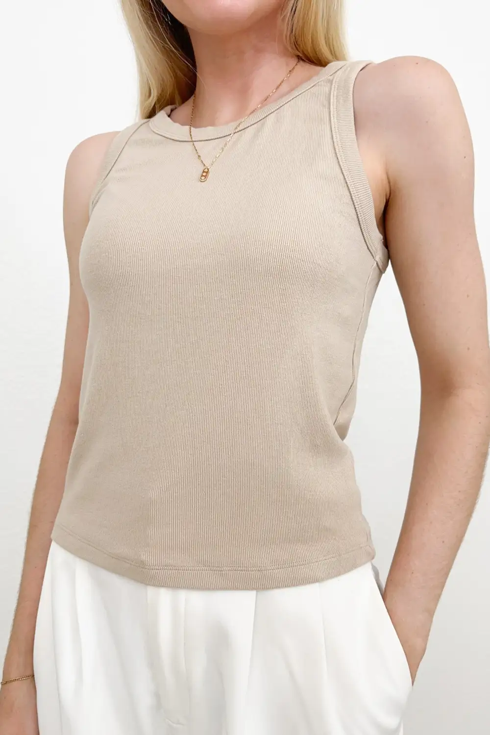 Ribbed Knit Tank Top