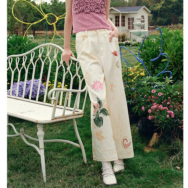 Everyday Casual Floral Pants