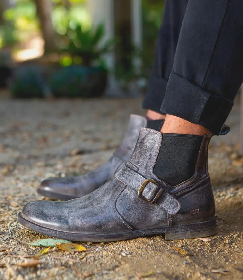 Buckled Streamlined Chelsea Boots