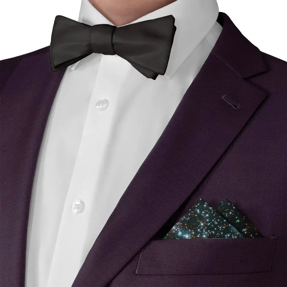 Versatile Composed Space Motif Pocket Square