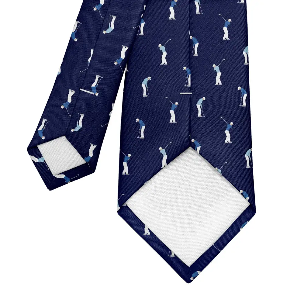Refined Golf Motif Necktie
