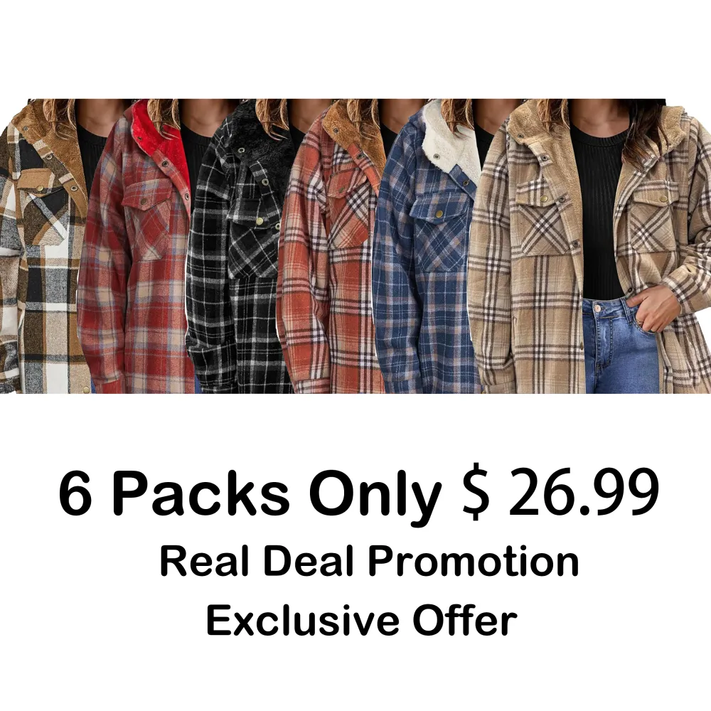 Plus Size Women Flannel Plaid Shacket Jacket Cozy Warmth, Effortless Style – Made for Every Body