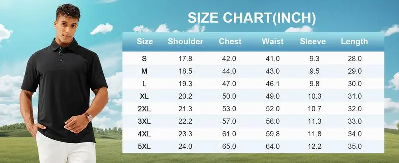 Men’s Polo Shirts – Soft Breathable Cotton Blend, Comfortable Short Sleeve Casual Fit, Classic Collared T-Shirts for Work, Golf, Travel & Everyday Wear
