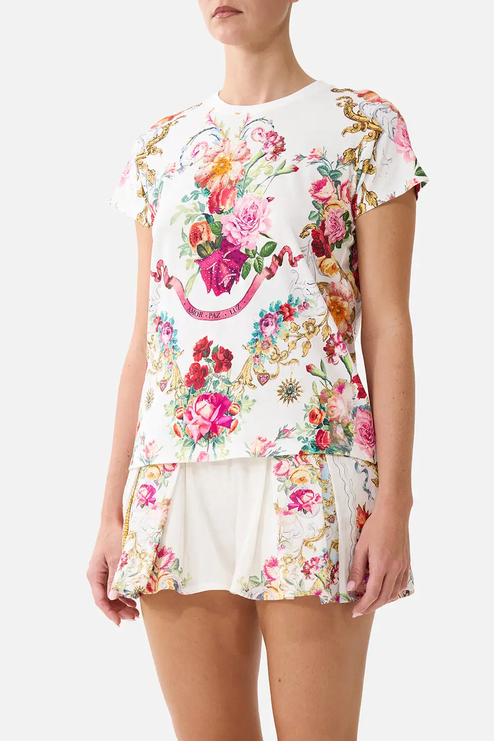 Printed Slim Fit Round Neck T-Shirt
