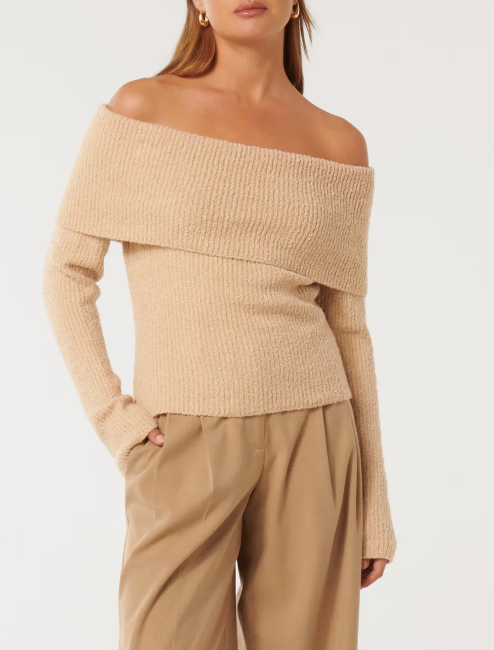 Folded Neck Sweater