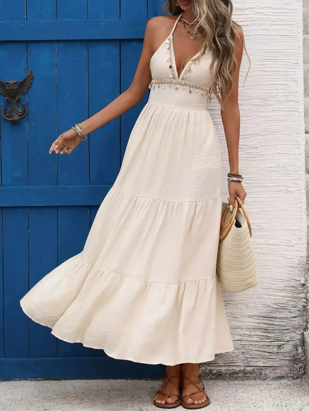 Structured Shape Tiered Dress