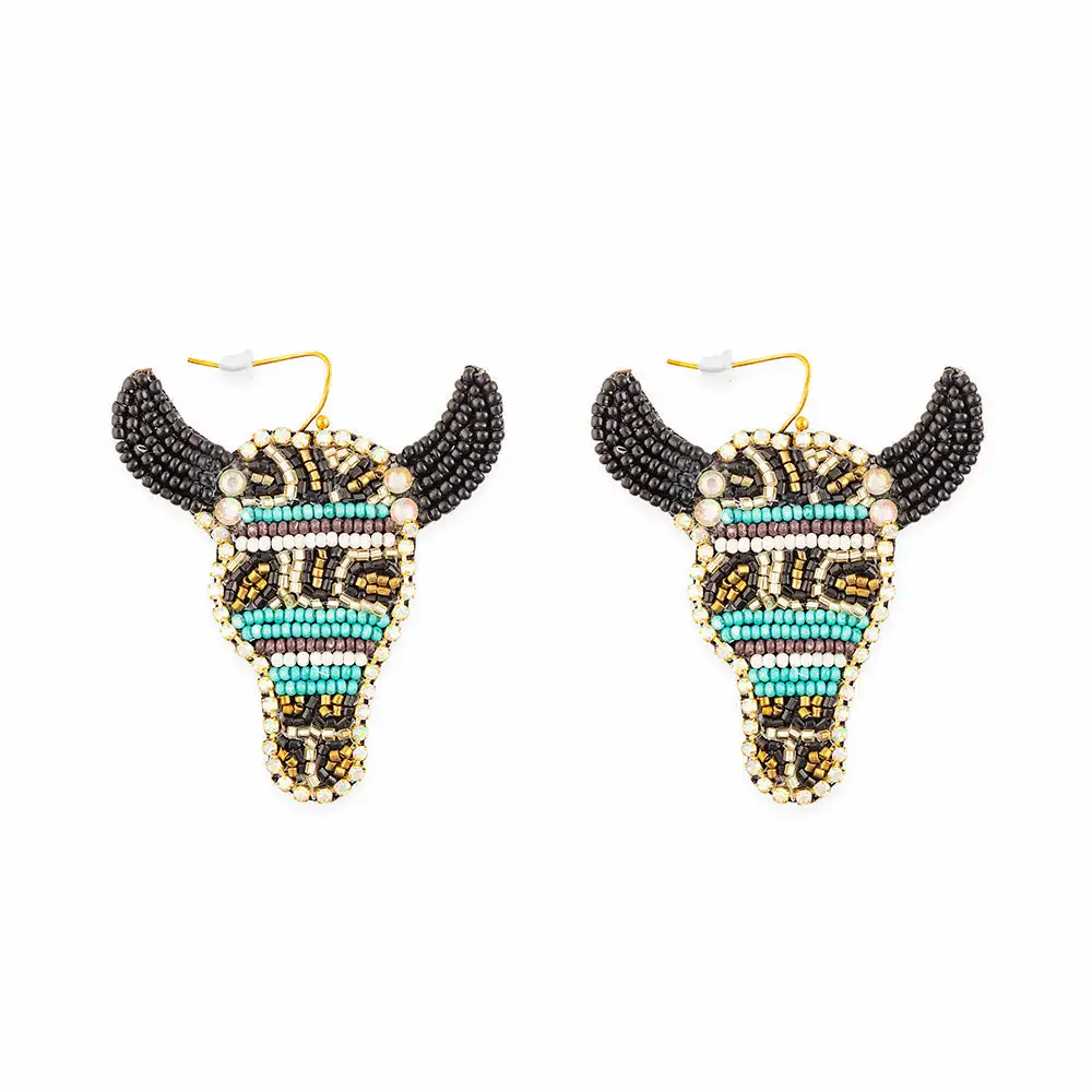 Layered Graceful Artful Beaded Earrings
