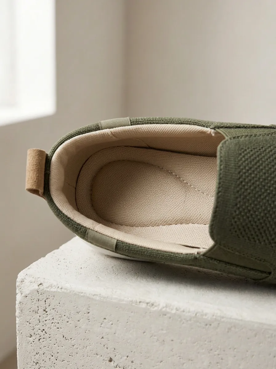 Slip-On Knit Minimal Unisex Elastic Canvas Shoes