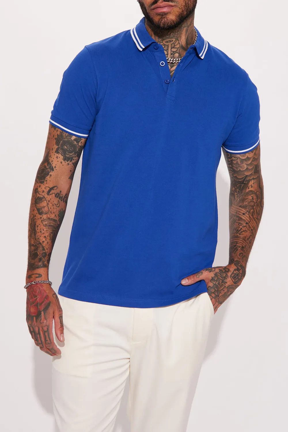Royal Blue Short Sleeve Polo