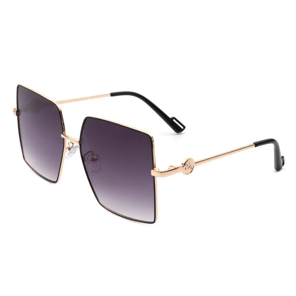 Sleek Square Flat Top Frame Sunglasses