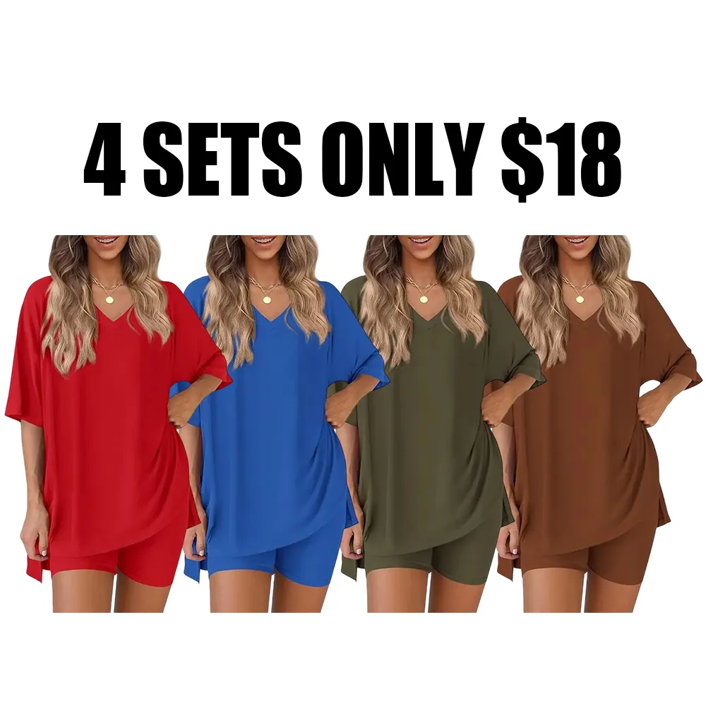 Women's Casual Loose Two-Piece Set🔥8-Pack - All Colors Included