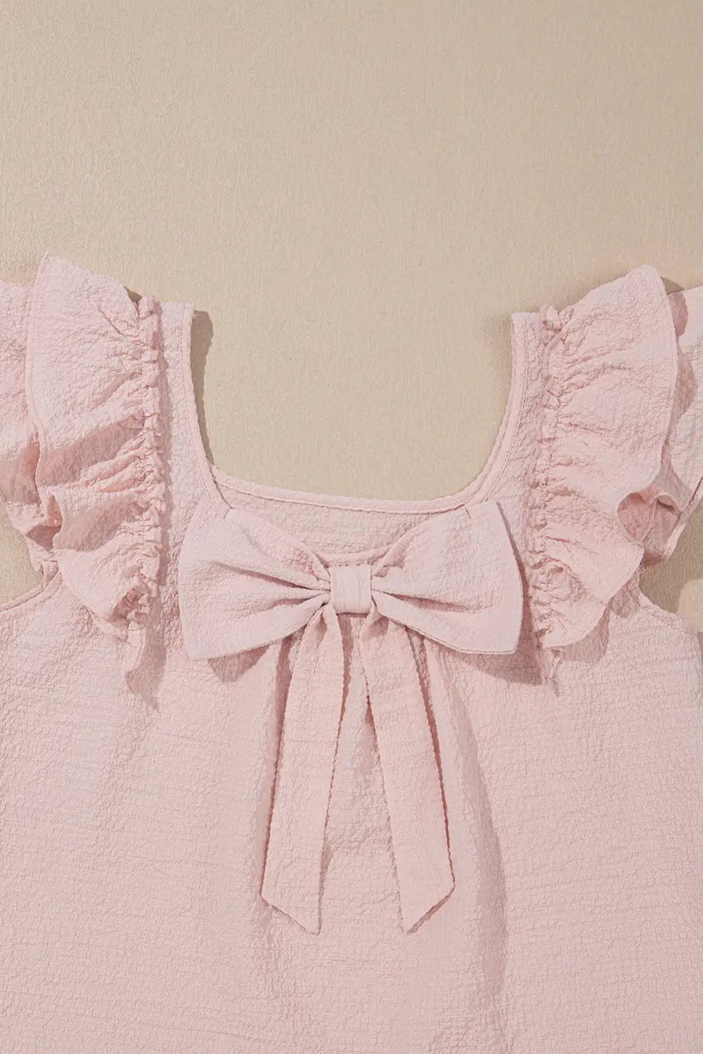 Ruffled Frilled Bow Detail Blouse