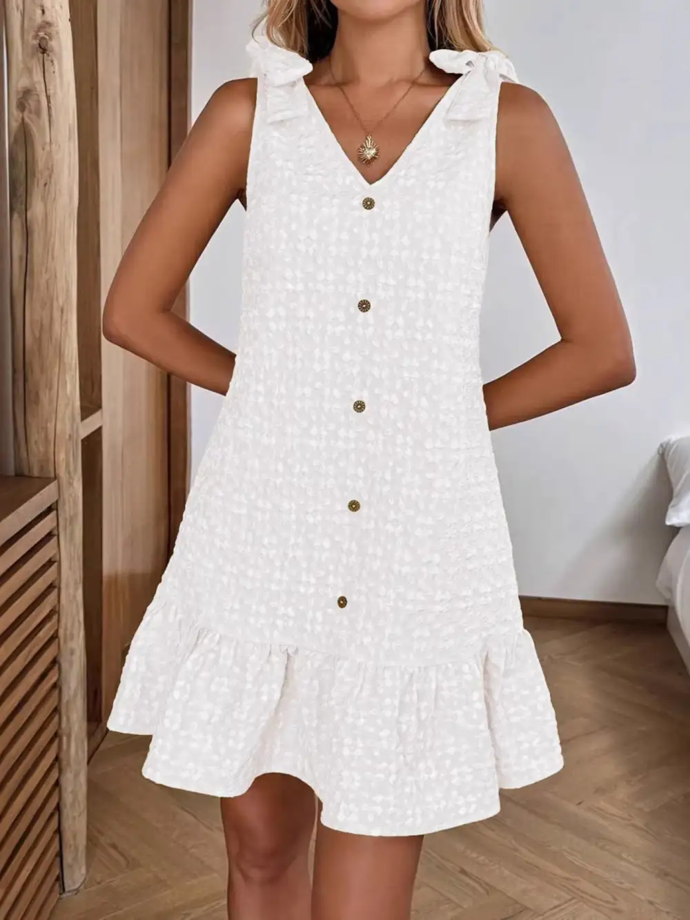 Relaxed Shape Ruffle Dress