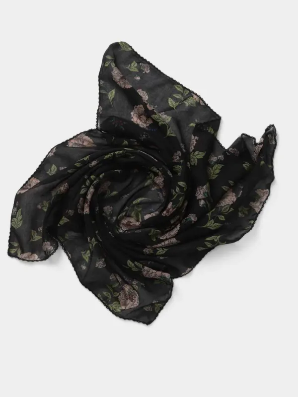 Vintage Floral Scarf