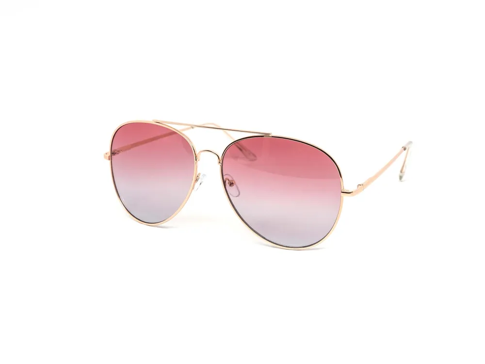 12-Pack Oversized Round Aviator Assorted Sunglasses