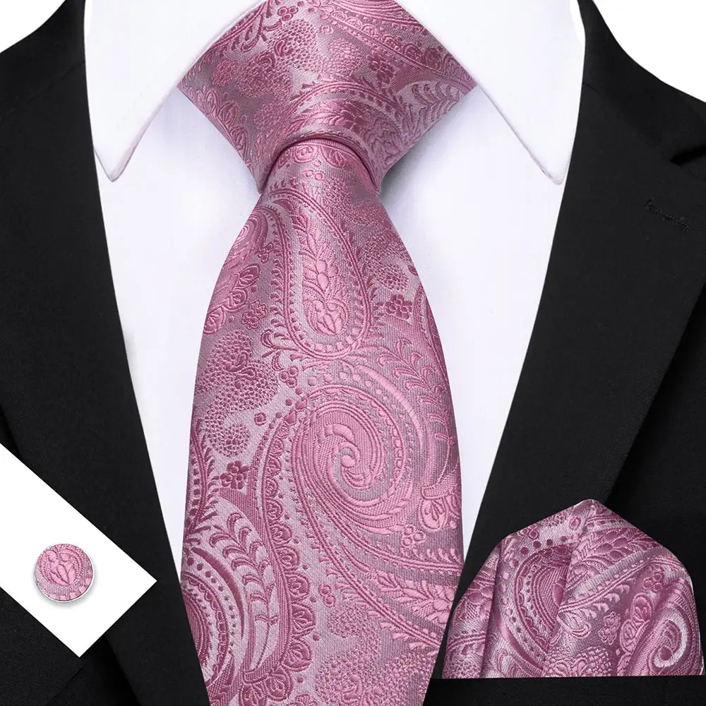 Lightweight Paisley Silk Necktie Set