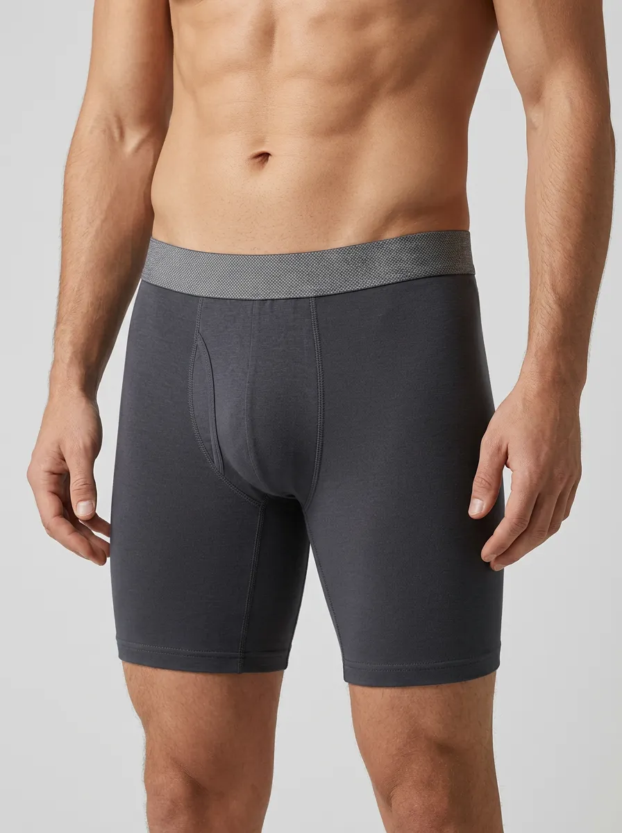 Contoured Elastic Waistband Boxer Briefs