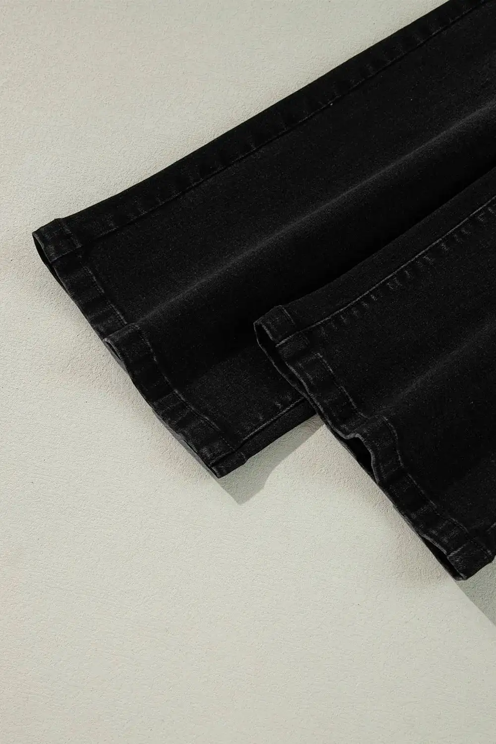High Waisted Wide Leg Vintage Wash Denim Jeans