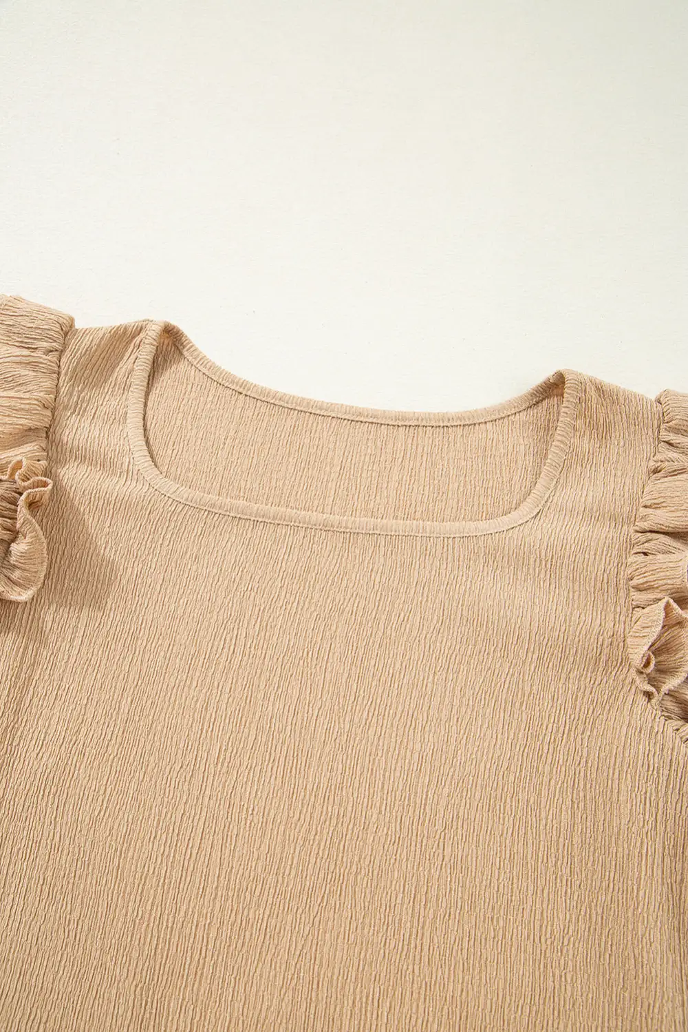 Ruffle Trim Sleeveless Top