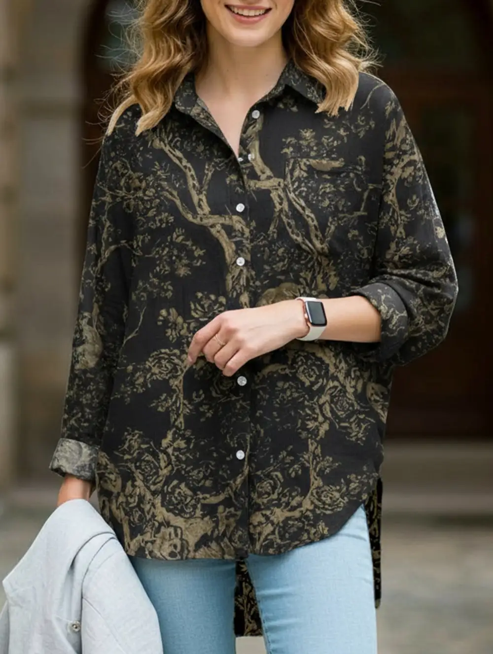 Digital Printed Irregular Shirt