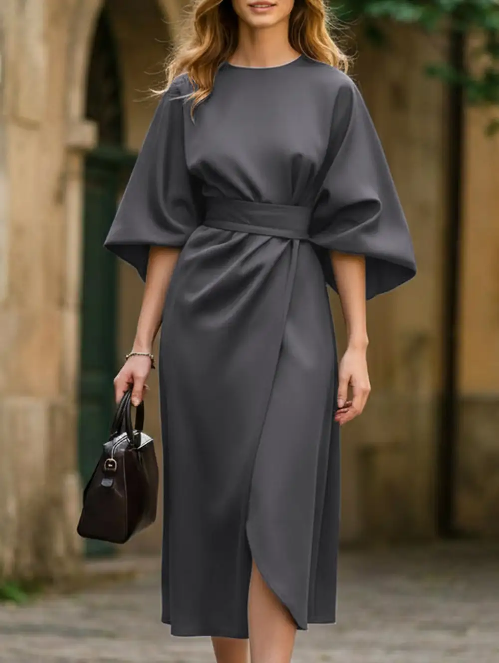 Clean Line Waist Dress