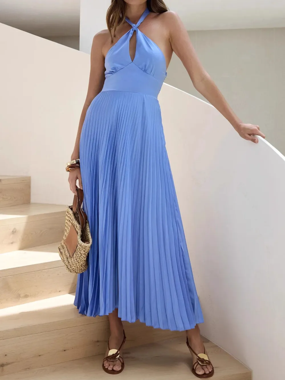 Drape Pleated Dress