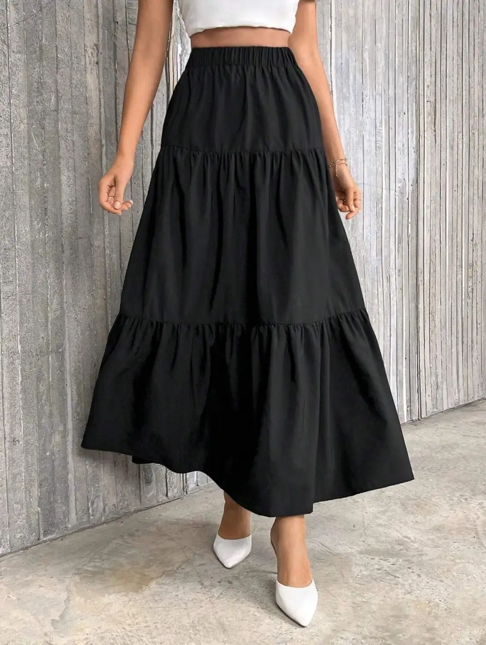 Simple High Waist Mini Skirt