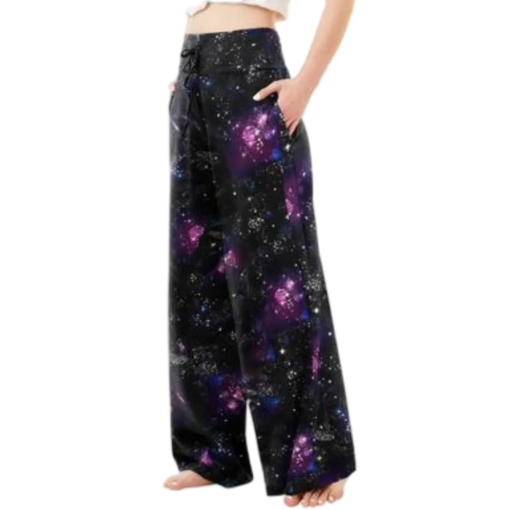 Women's Wide Leg Pants with Pockets – High waisted Loose Fit Sweatpants for Yoga