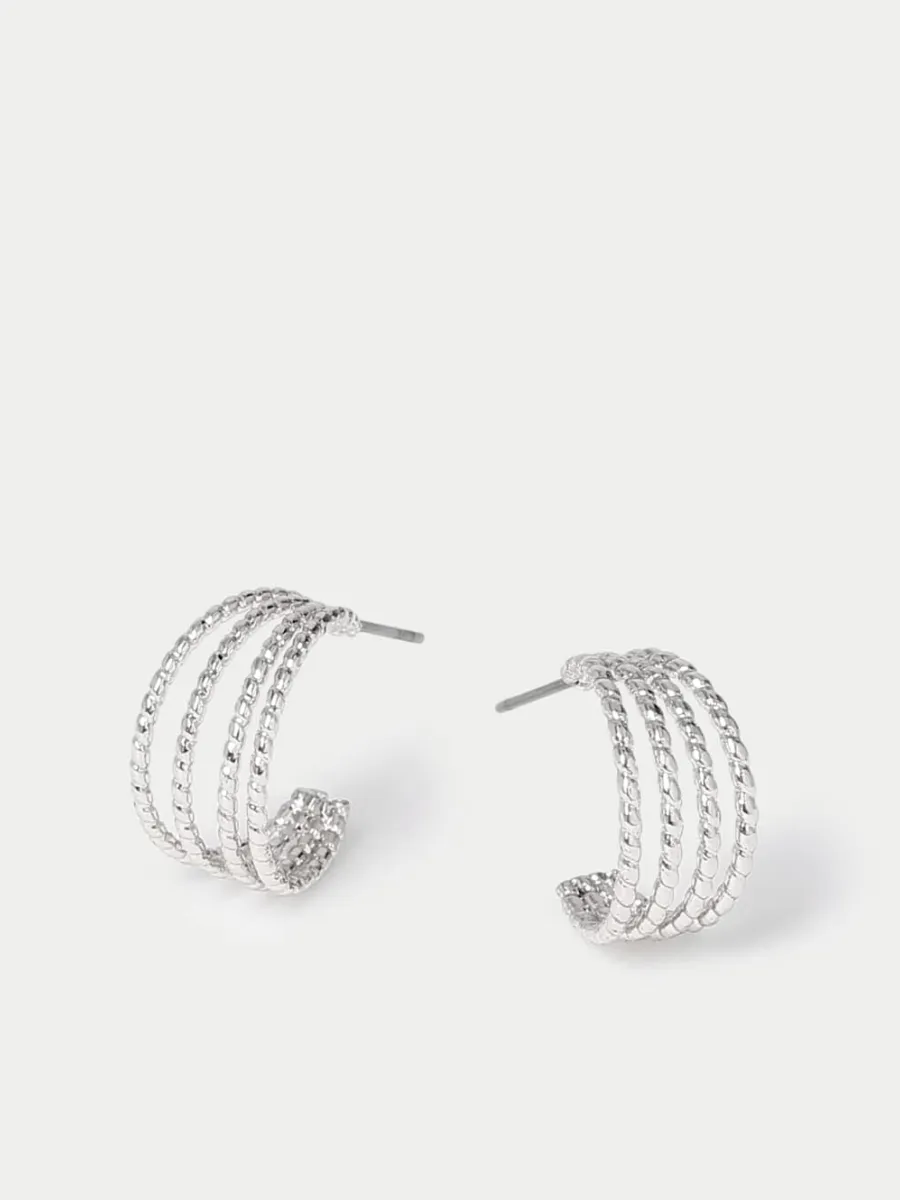 Braided Multi-Hoop Earrings