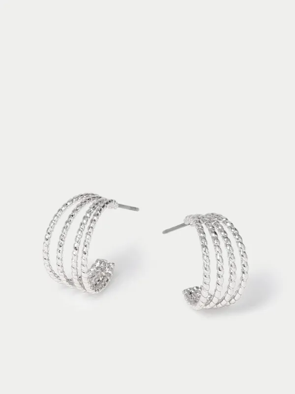 Braided Multi-Hoop Earrings