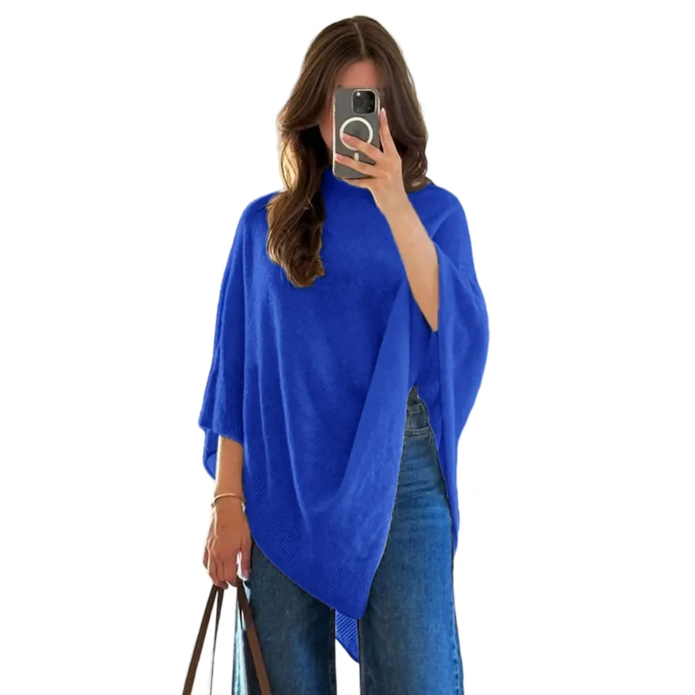 Women's Plain Loose Elegant Fashion Sweater Shawl