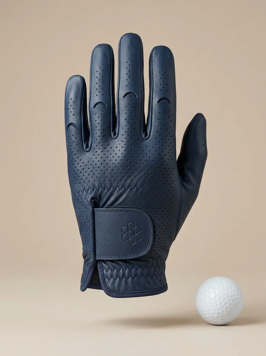 Relaxed Perforated Leather Golf Glove