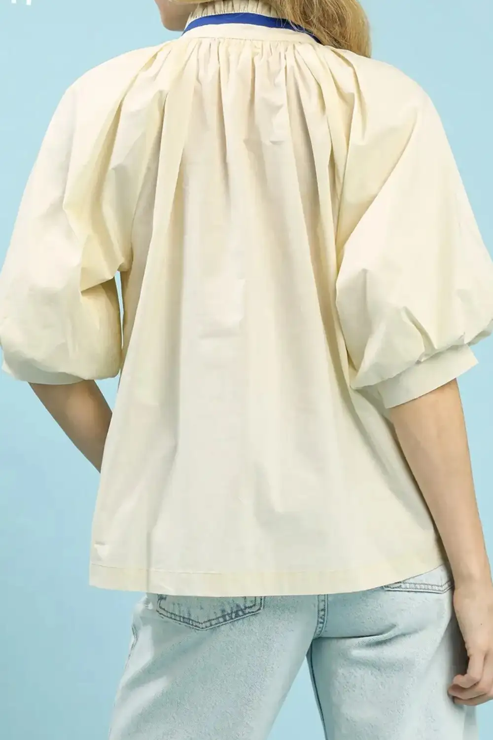 Striped Floral Ruffle Relaxed Top