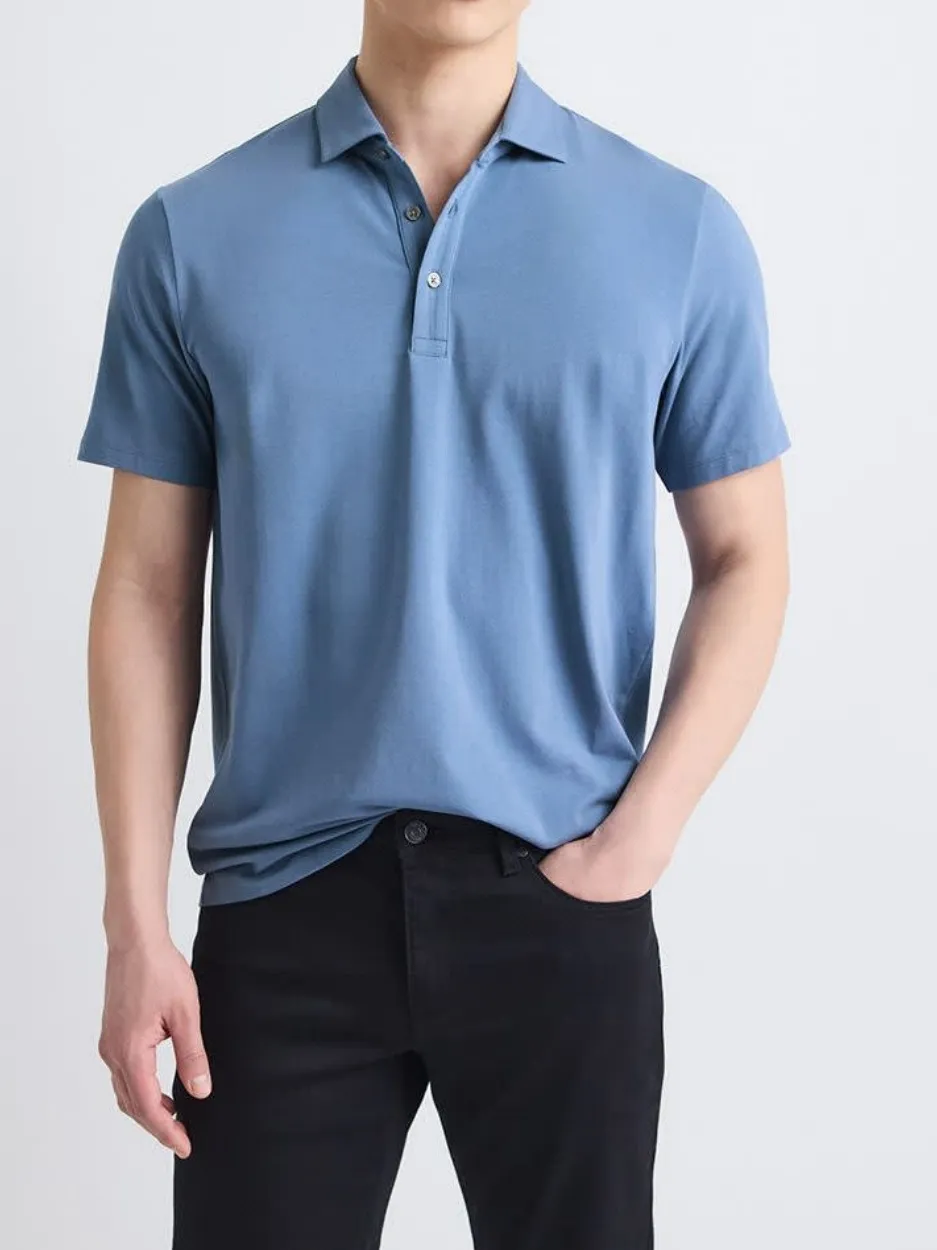 Light Blue Short Sleeve Polo Shirt
