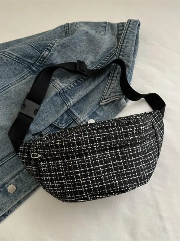 Plaid Crossbody Bag