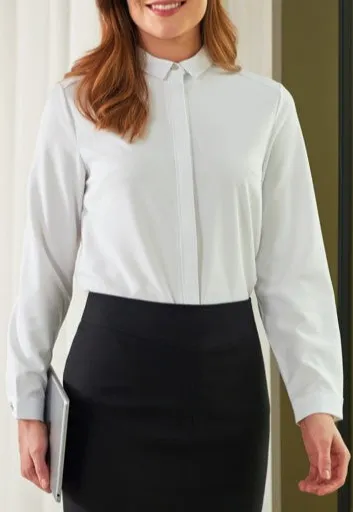 Women's Crepe Long Sleeve Blouse